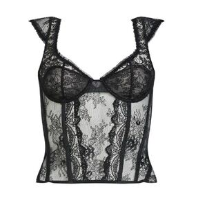 Lioness Black Lace Camisole